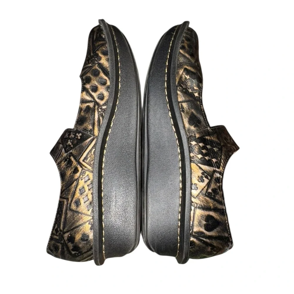 Alegria Poker Face Paloma Leather Mary Jane Confit‎ Shoes *minor flaw 38 =7.5 US